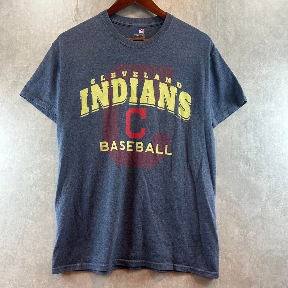 Mlb Men's Grey and Blue T-shirt